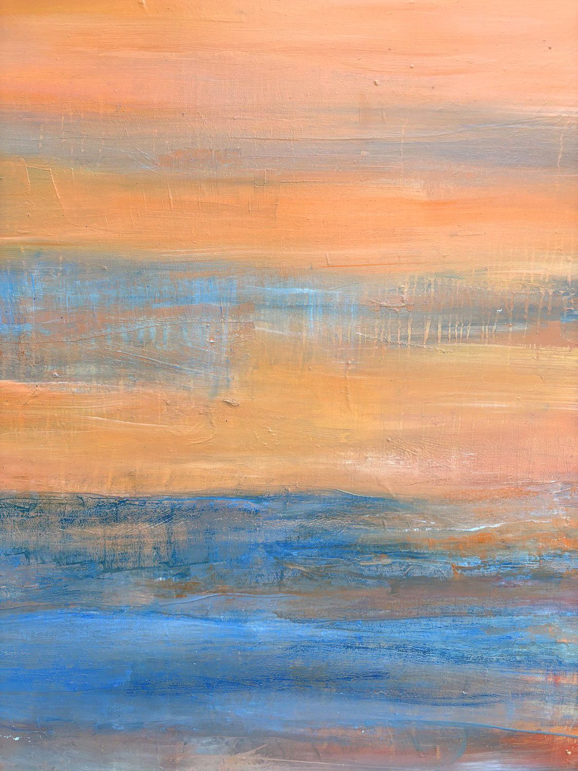 Tableau de PASCALE JACQUEMOND a pour titre  Sables oranges style abstrait dim : PASCALE JACQUEMONDprix:1600