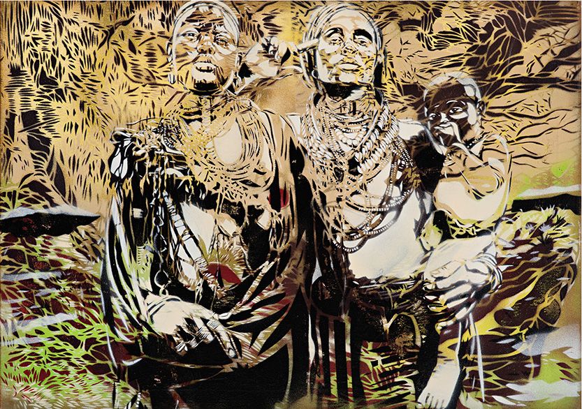 Editions d'art de ARTISTE OUVRIER a pour titre  FEMMES ERBORE style figuratif dim : ARTISTE OUVRIERprix:100