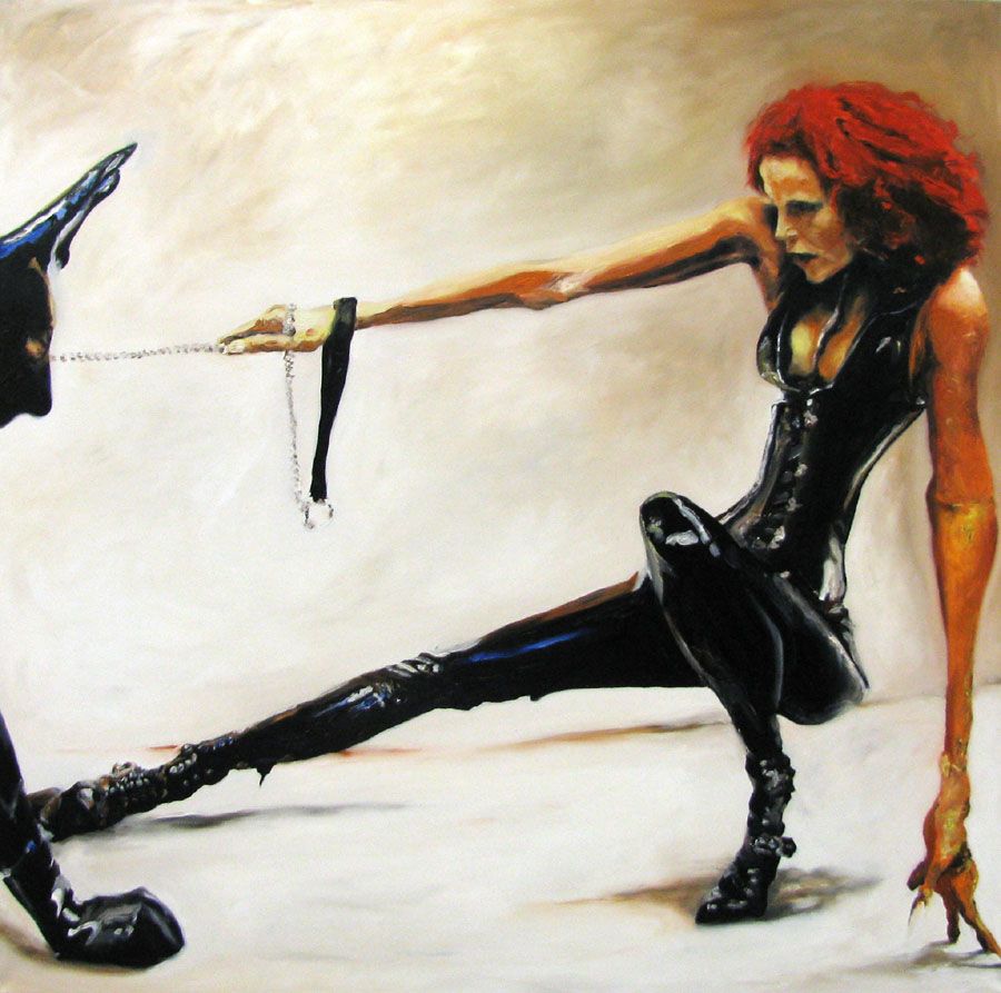 Tableau de PHILFRI a pour titre  RODEO 5 style figuratif dim : PHILFRIprix: