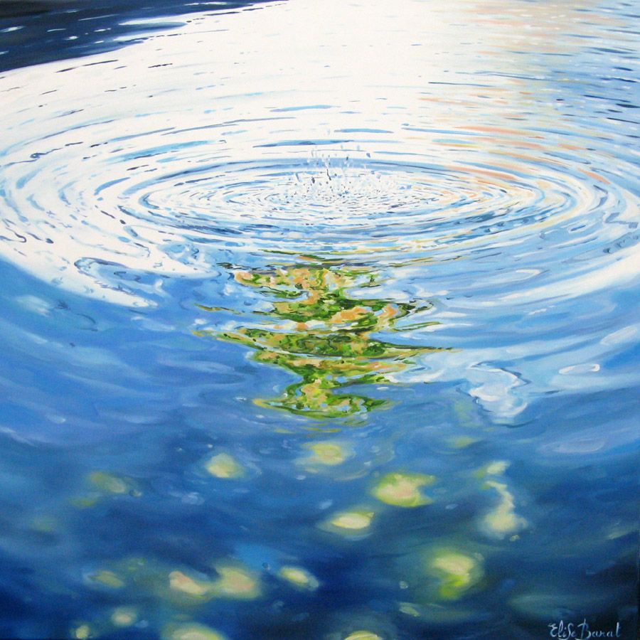 Tableau de ELISE BARAT a pour titre  PLONGEON XXI style no dim : ELISE BARATprix:1200