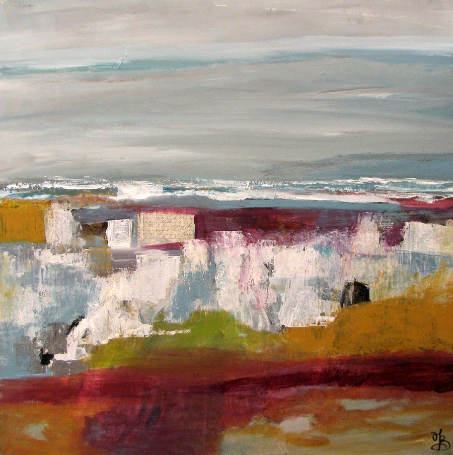 Tableau de MICHELLE BOISSONOT a pour titre  SANS TITRE style abstrait dim : MICHELLE BOISSONOTprix:300