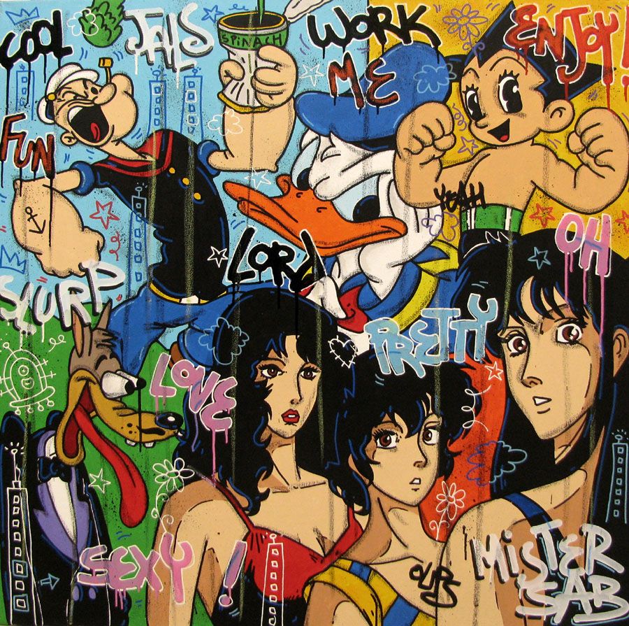 Tableau de RICO SAB a pour titre  WORK ME LORD style no dim : RICO SABprix:950