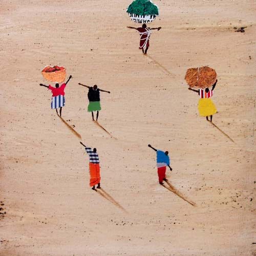 Tableau de MARCOS ZRIHEN NOWOTNY a pour titre  AU BORD DE LA MER style figuratif dim : MARCOS ZRIHEN NOWOTNYprix:
