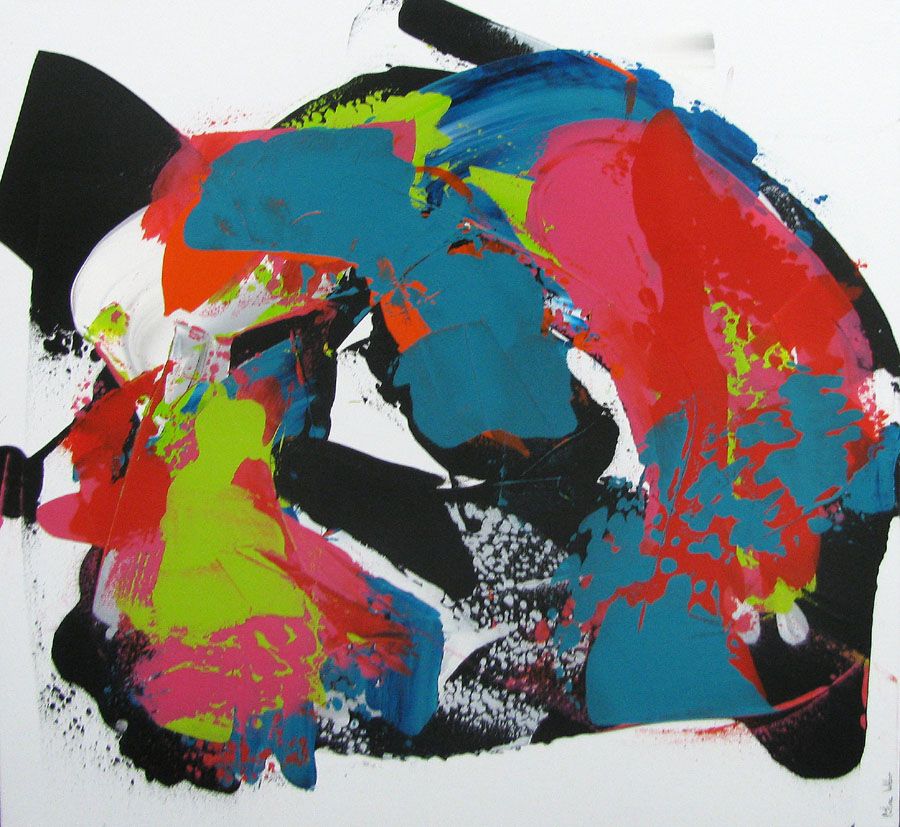 Tableau de CELINE WEBER a pour titre  LIFE IS BEAUTIFUL 2 style no dim : CELINE WEBERprix:
