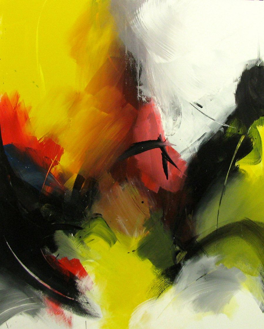 Tableau de JM BARROIS a pour titre  SANS TITRE style abstrait dim : JM BARROISprix:1600