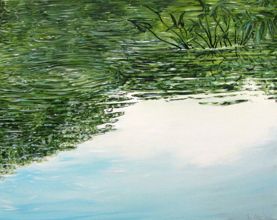 Tableau de ELISE BARAT a pour titre  TROPIQUES style figuratif dim : ELISE BARATprix:500