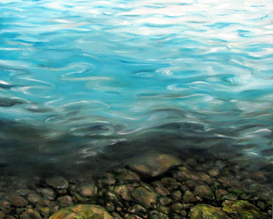 Tableau de ELISE BARAT a pour titre  ROCHES II style figuratif dim : ELISE BARATprix:850