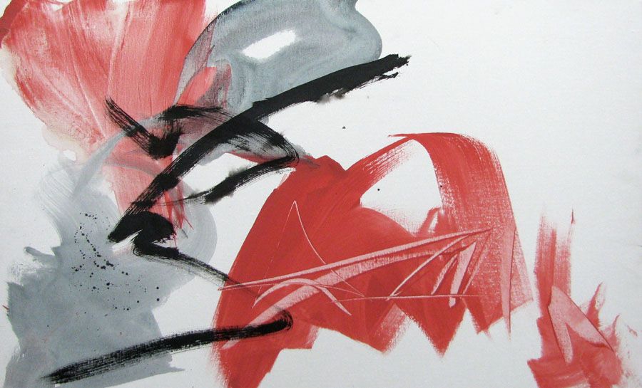 Tableau de JM BARROIS a pour titre  SANS TITRE style abstrait dim : JM BARROISprix:650