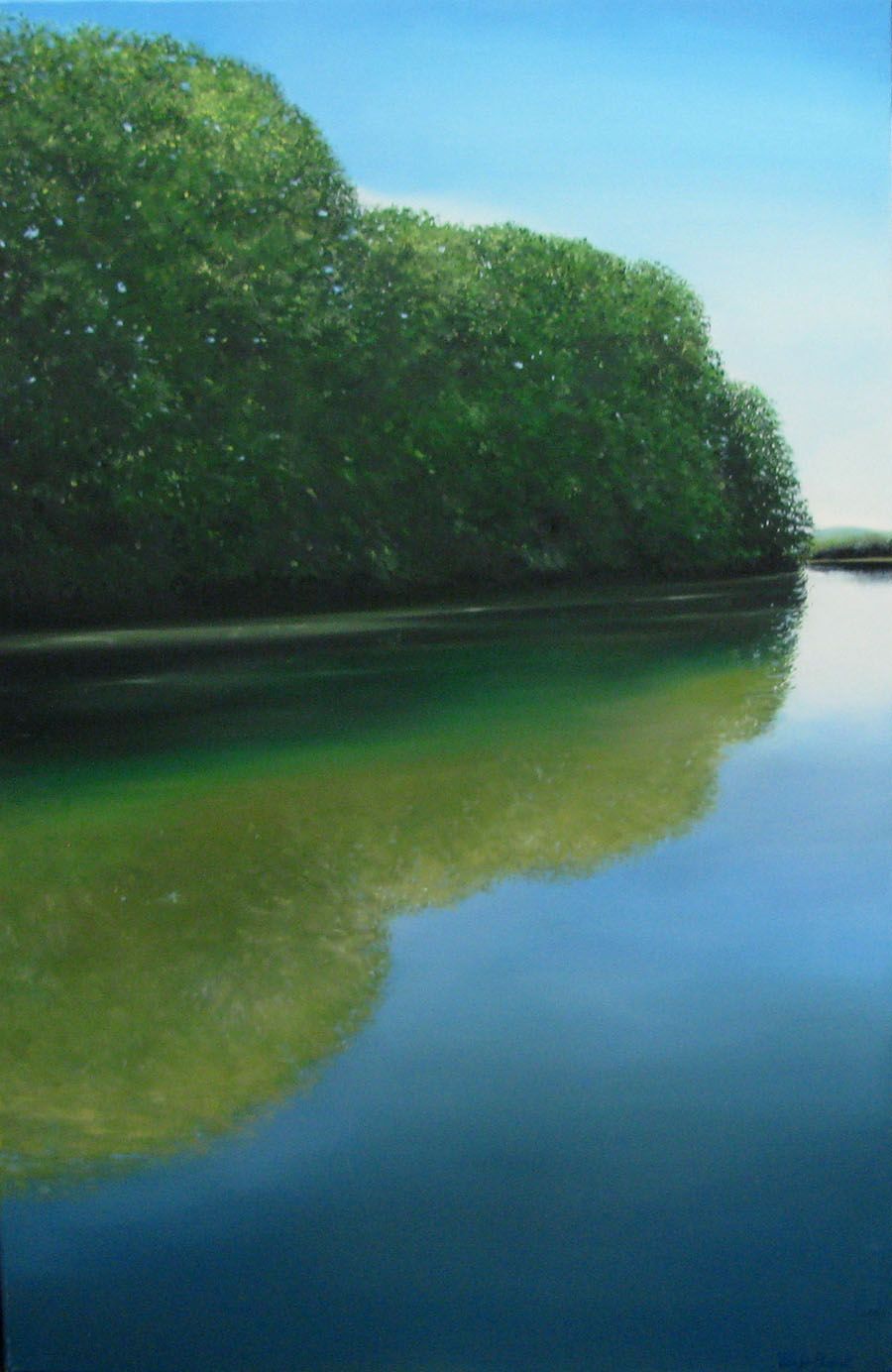 Tableau de ELISE BARAT a pour titre  LA SOANE II style figuratif dim : ELISE BARATprix: