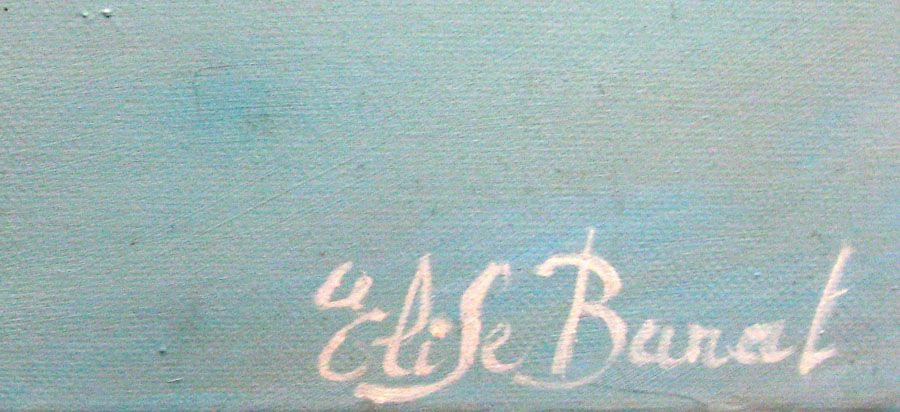 Tableau de ELISE BARAT a pour titre  SOUS BOIS style figuratif dim : ELISE BARATprix:1300
