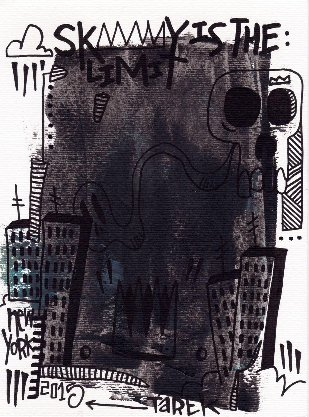 Dessin de TAREK a pour titre  SKY IS THE LIMIT style no dim : TAREKprix: