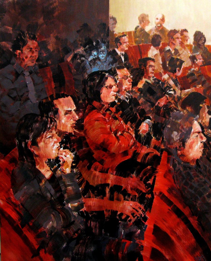 Tableau de HEATON RUDYARD a pour titre  PUBLIC style figuratif dim : HEATON RUDYARDprix:600