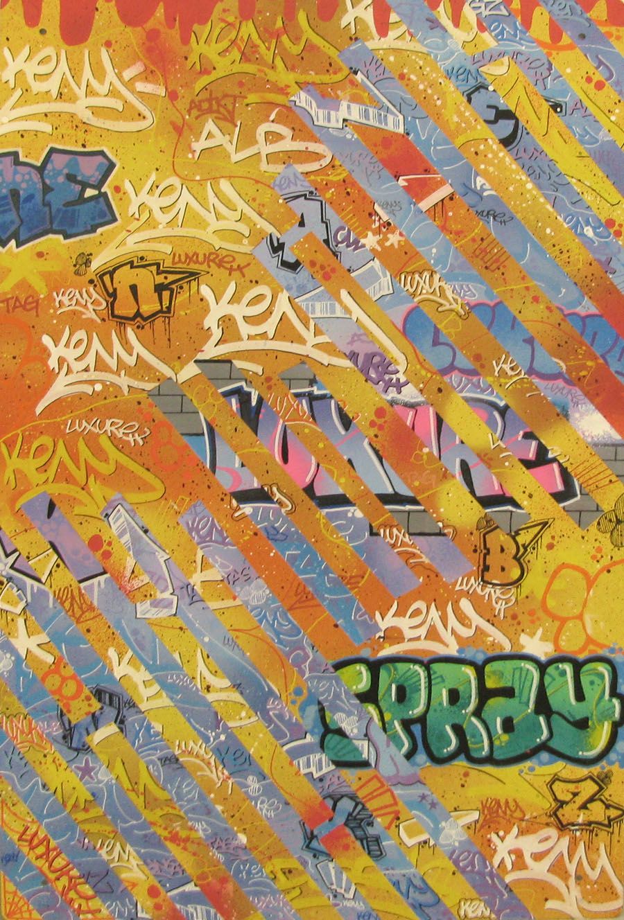Tableau de KENY a pour titre  LUXURE style street art, graphique dim : KENYprix:400
