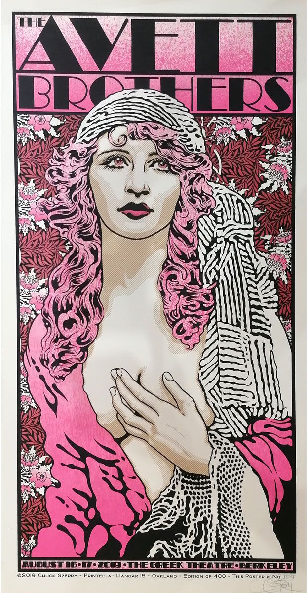 Editions d'art de CHUCK SPERRY a pour titre  THE AVETT BROTHERS 2 TEST COULEURS style figuratif dim : CHUCK SPERRYprix:600
