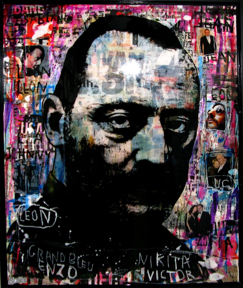 Tableau de THIERRY RASINE a pour titre  JEAN RENO style no dim : THIERRY RASINEprix: