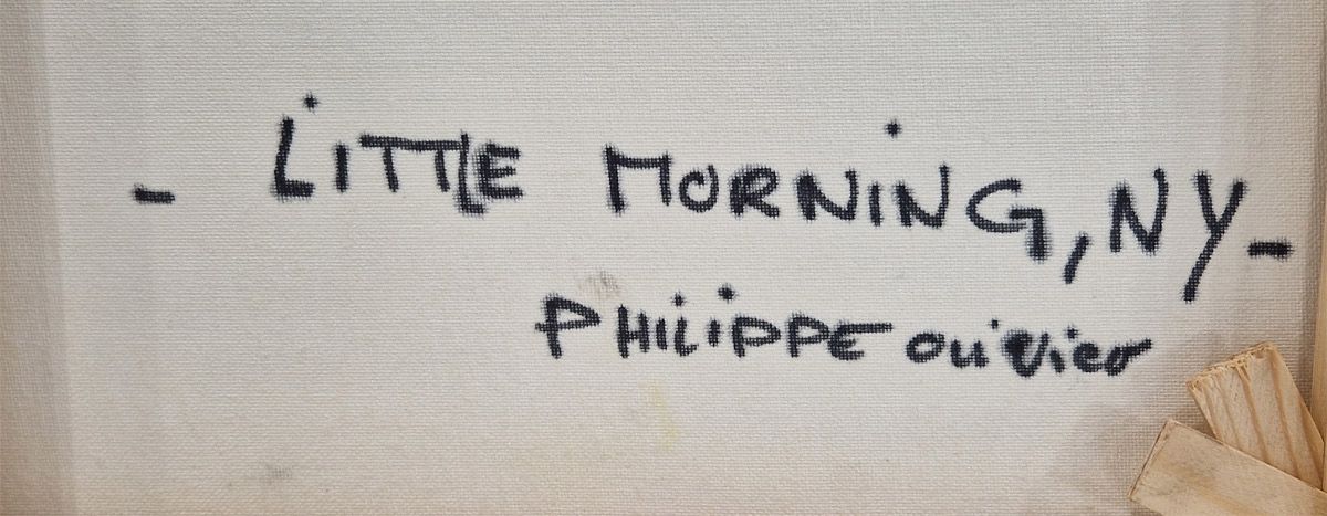 Tableau de PHIL a pour titre  Little morning, NY style figuratif dim : PHILprix:350