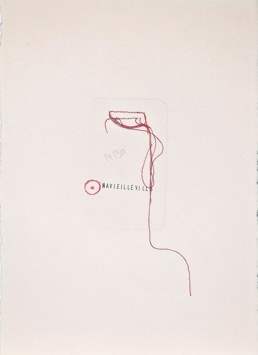 Editions d'art de NAVIEILLEVILLE a pour titre  Sa colère style figuratif, graphique dim : NAVIEILLEVILLEprix:28