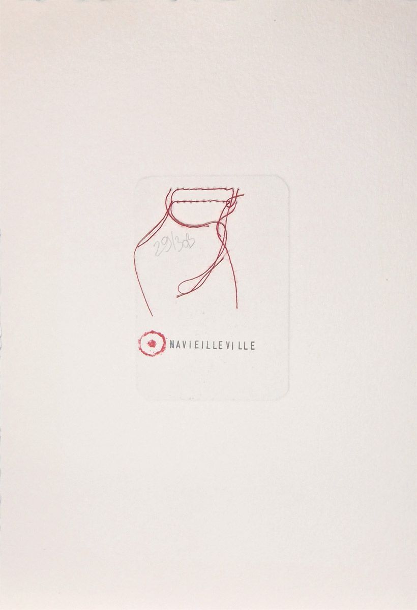 Editions d'art de NAVIEILLEVILLE a pour titre  Sa fantaisie style figuratif, graphique dim : NAVIEILLEVILLEprix:28