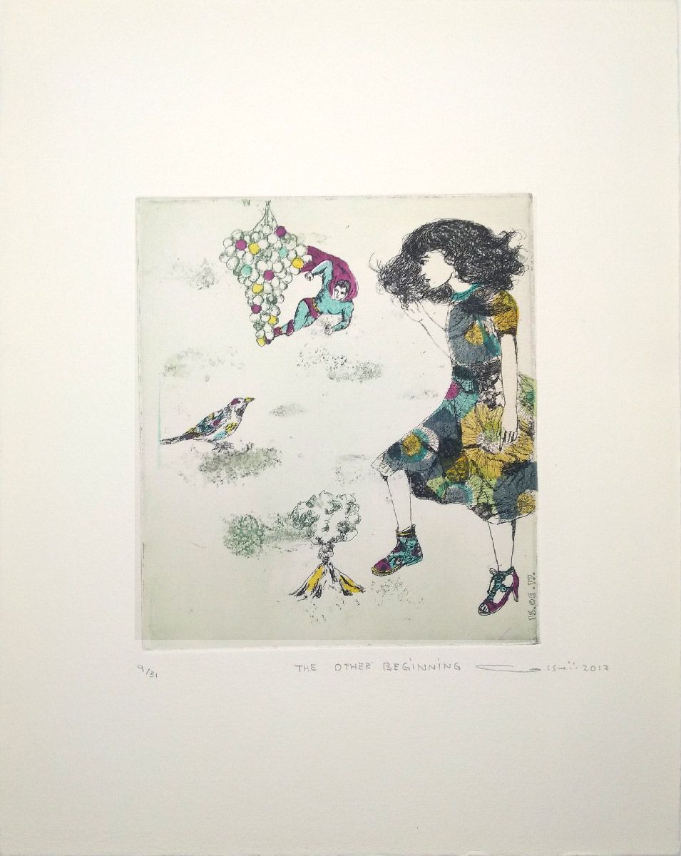 Editions d'art de ATSUKO ISHII a pour titre  THE OTHER BEGINNING style figuratif dim : ATSUKO ISHIIprix:130