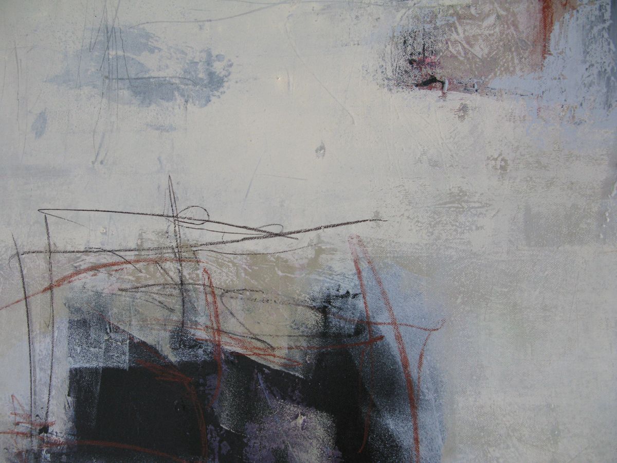 Tableau de TANIA CARRARA a pour titre  Nuances Crème et noir style abstrait dim : TANIA CARRARAprix:950