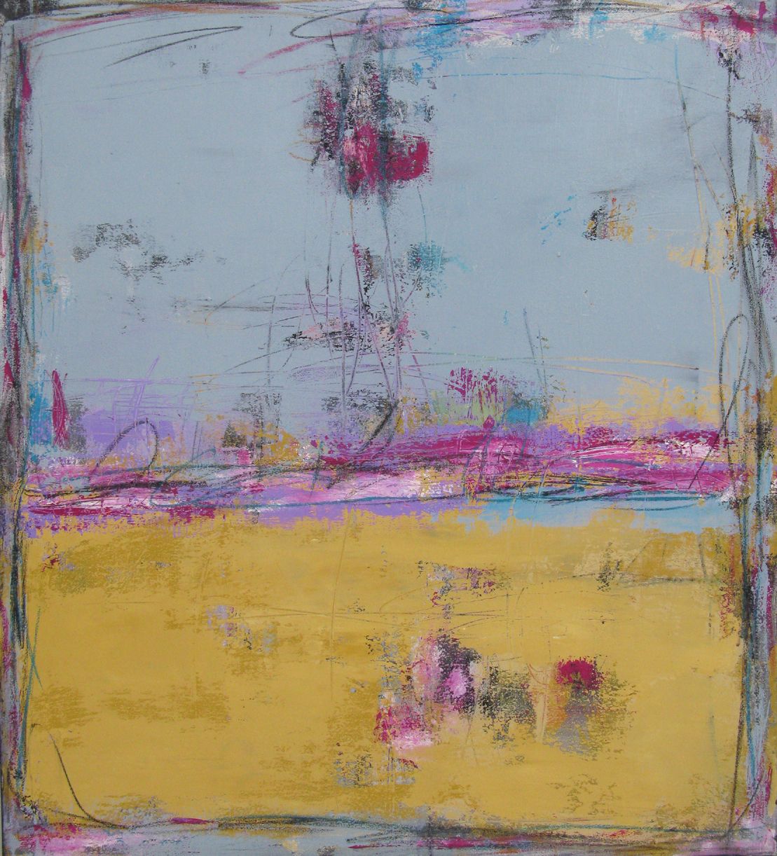 Tableau de TANIA CARRARA a pour titre  Nuances Sunrise style abstrait dim : TANIA CARRARAprix:950