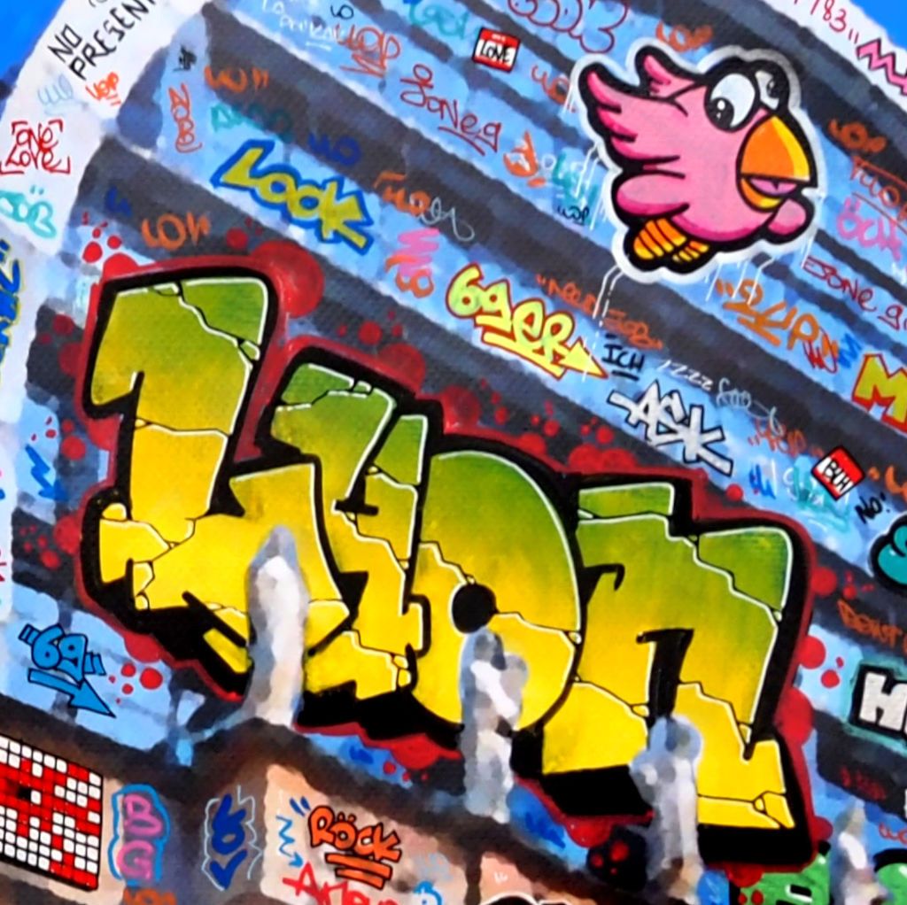 Editions d'art de BLACH a pour titre  VIC  Lyon Opéra Allstars style graffiti, street art dim : BLACHprix:120