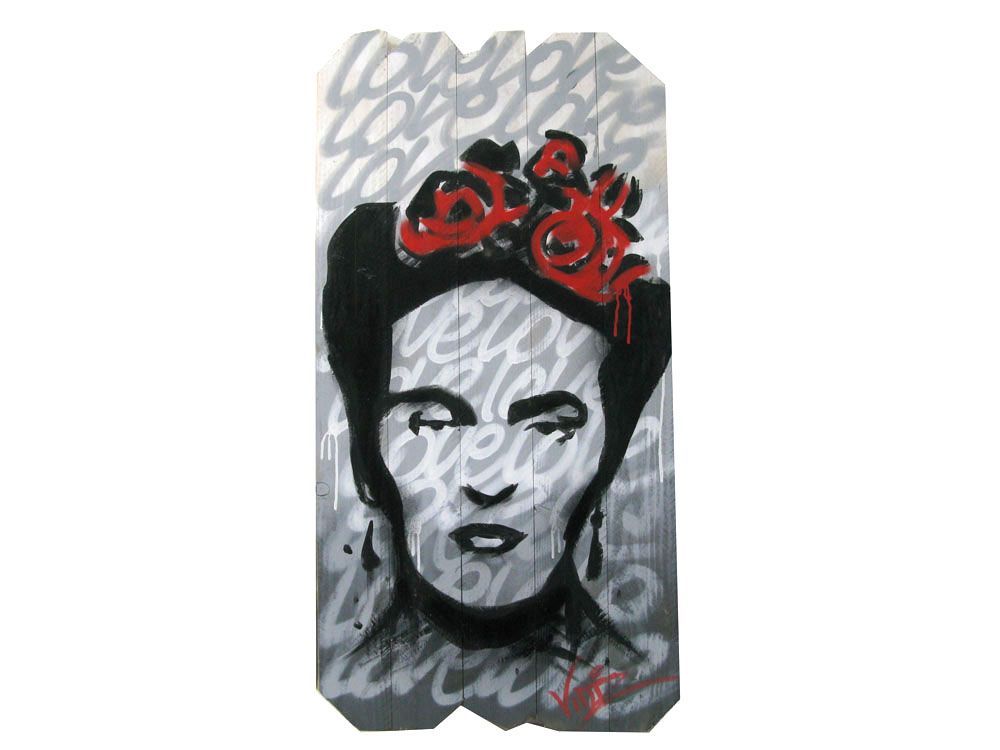 Tableau de VIDIZ a pour titre  FRIDA style graphique dim : VIDIZprix: