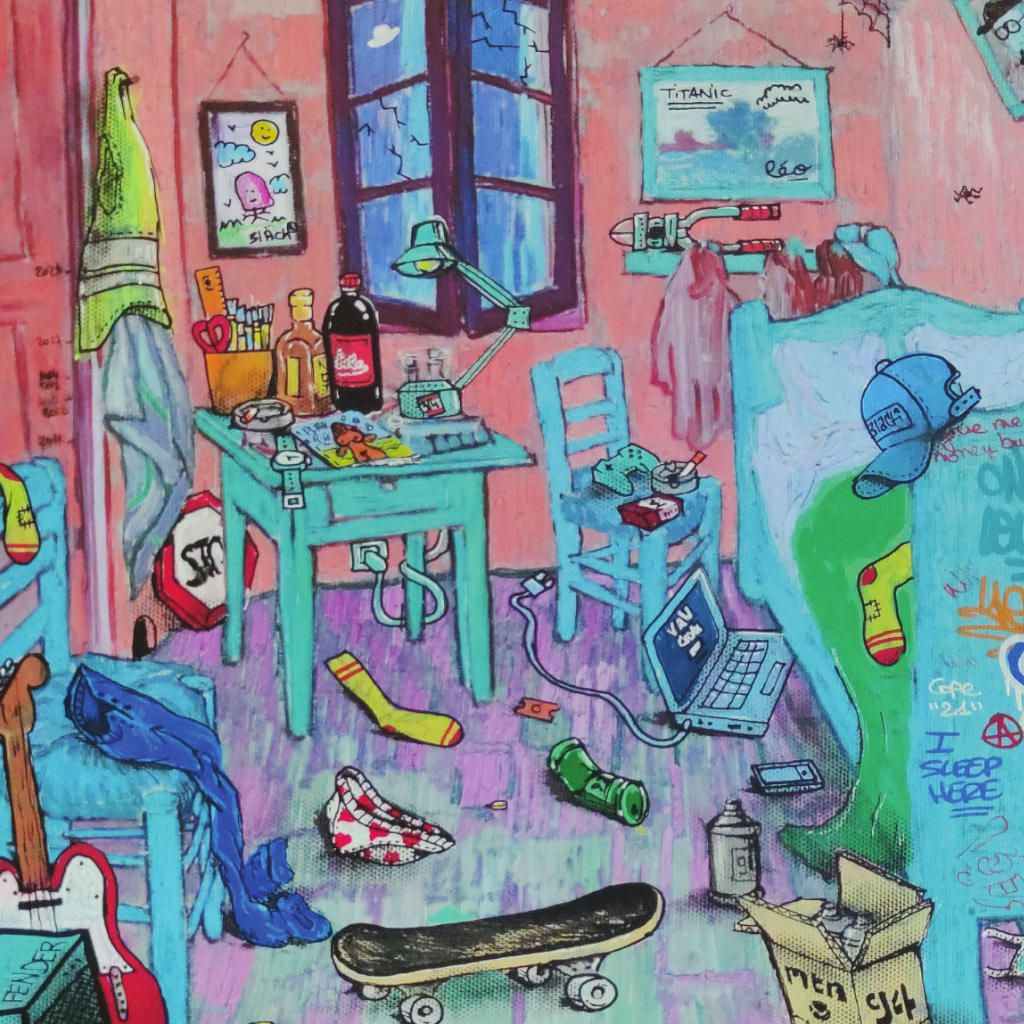 Editions d'art de BLACH a pour titre  Van Blach room style street art dim : BLACHprix:60