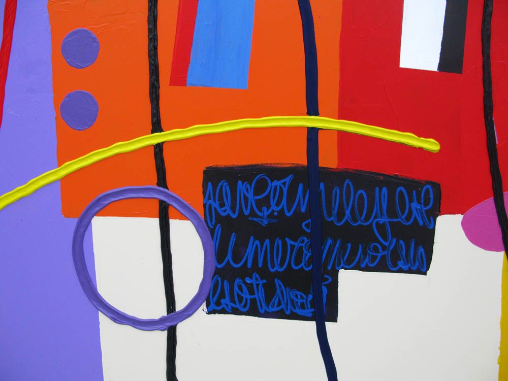 Tableau de MARCELLO CID SAINT JEAN a pour titre  Peinture abstraite : Variacion 10 style abstrait dim : MARCELLO CID SAINT JEANprix:850