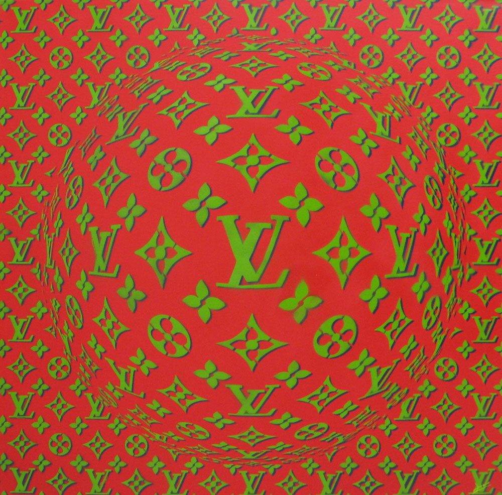 Tableau de YANN GUINCHAN a pour titre  PLANETE VUITTON V style graphique dim : YANN GUINCHANprix: