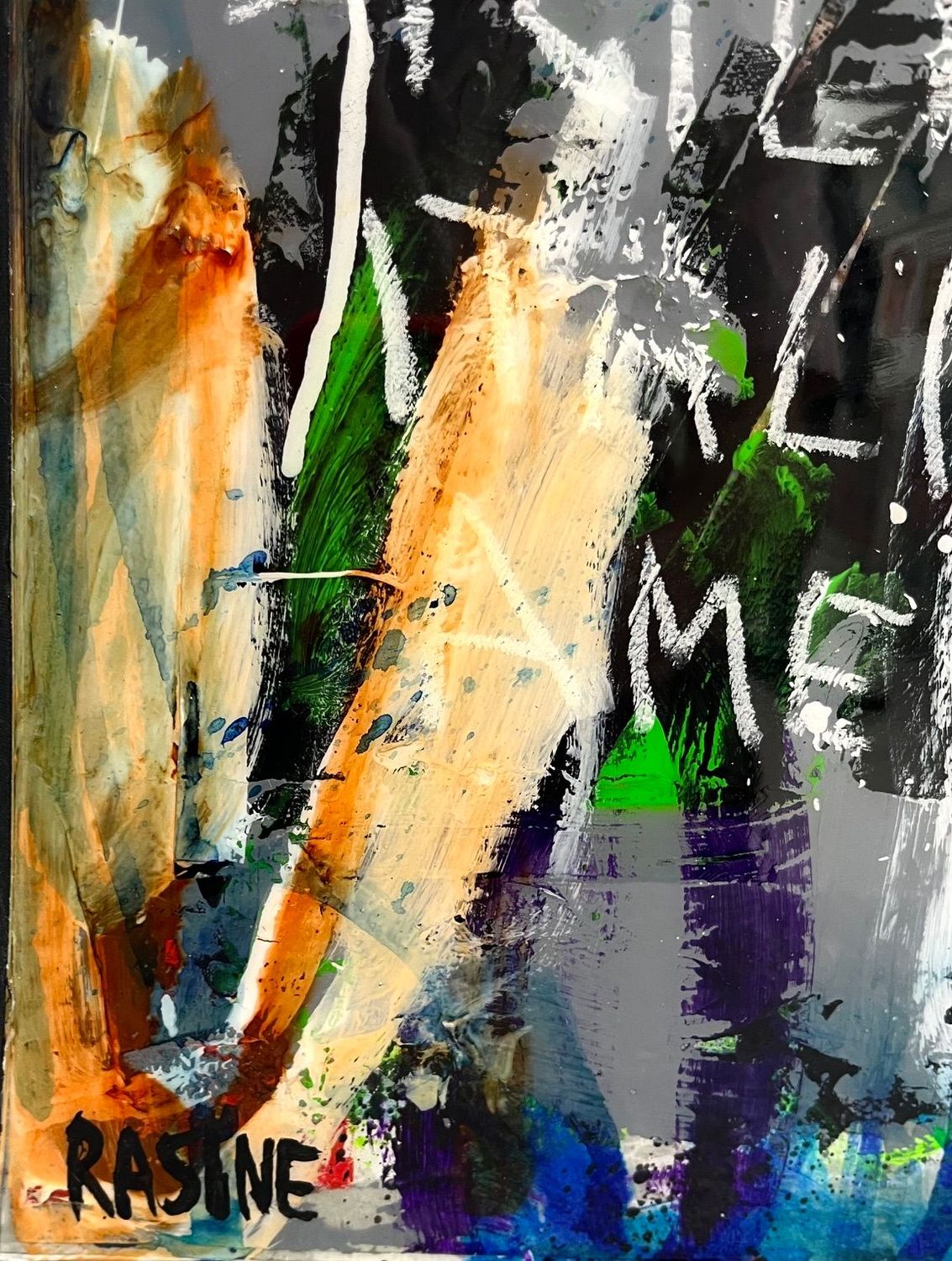 Tableau de THIERRY RASINE a pour titre  AL style street pop art dim : THIERRY RASINEprix:1200