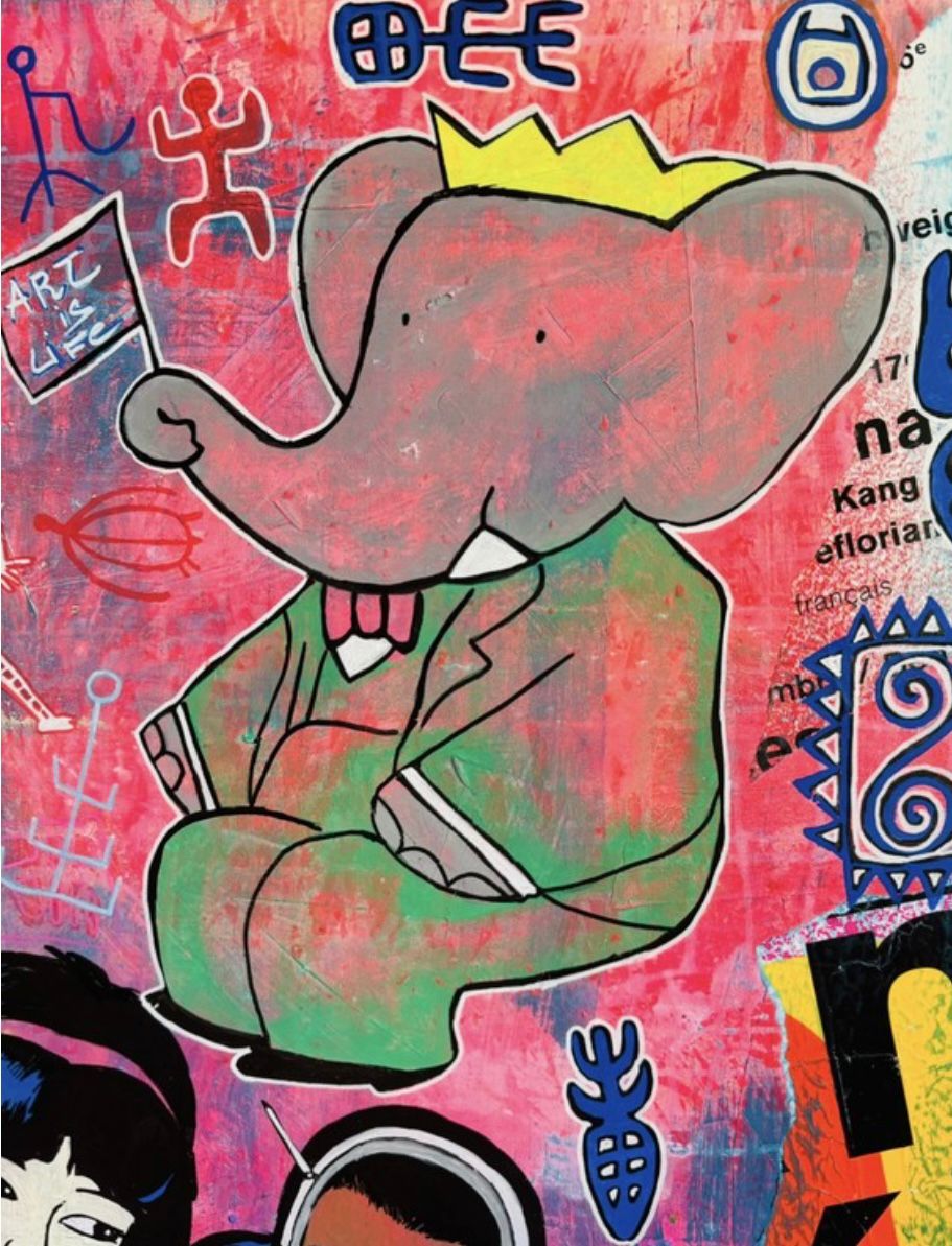 Tableau de SARA CHELOU a pour titre  Art is life style street pop art dim : SARA CHELOUprix:890