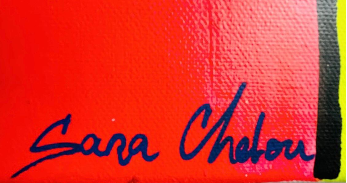 Tableau de SARA CHELOU a pour titre  Maïko style street pop art dim : SARA CHELOUprix:890