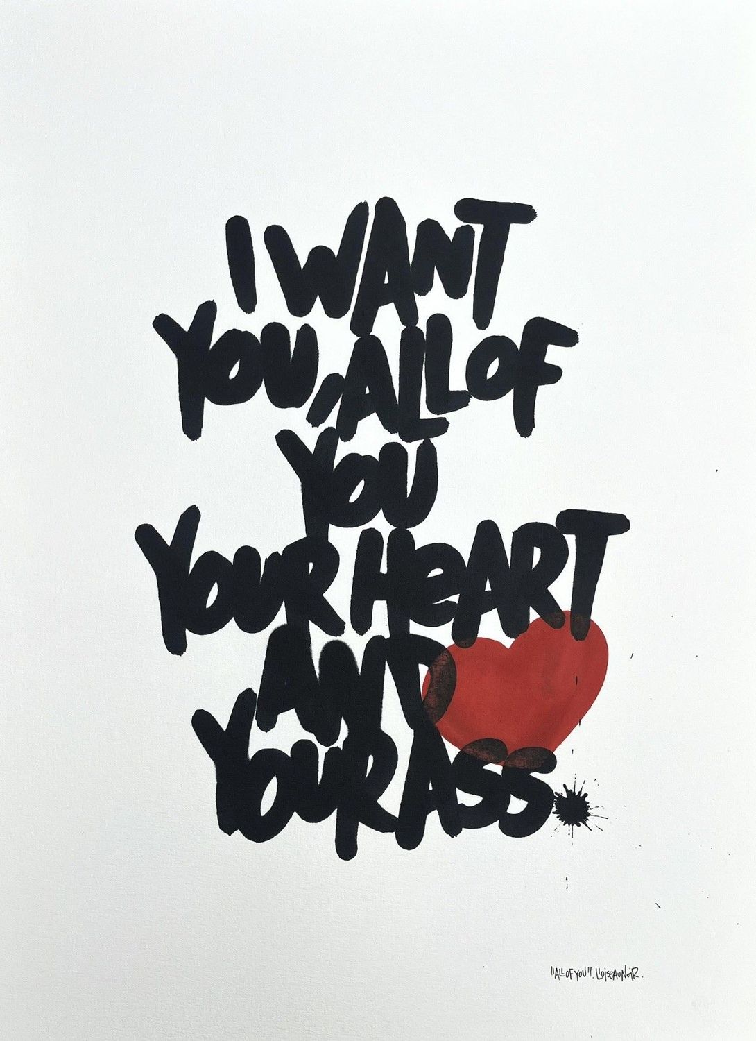 Dessin de L'OISEAU NOIR a pour titre  I want you style graphique dim : L'OISEAU NOIRprix:380