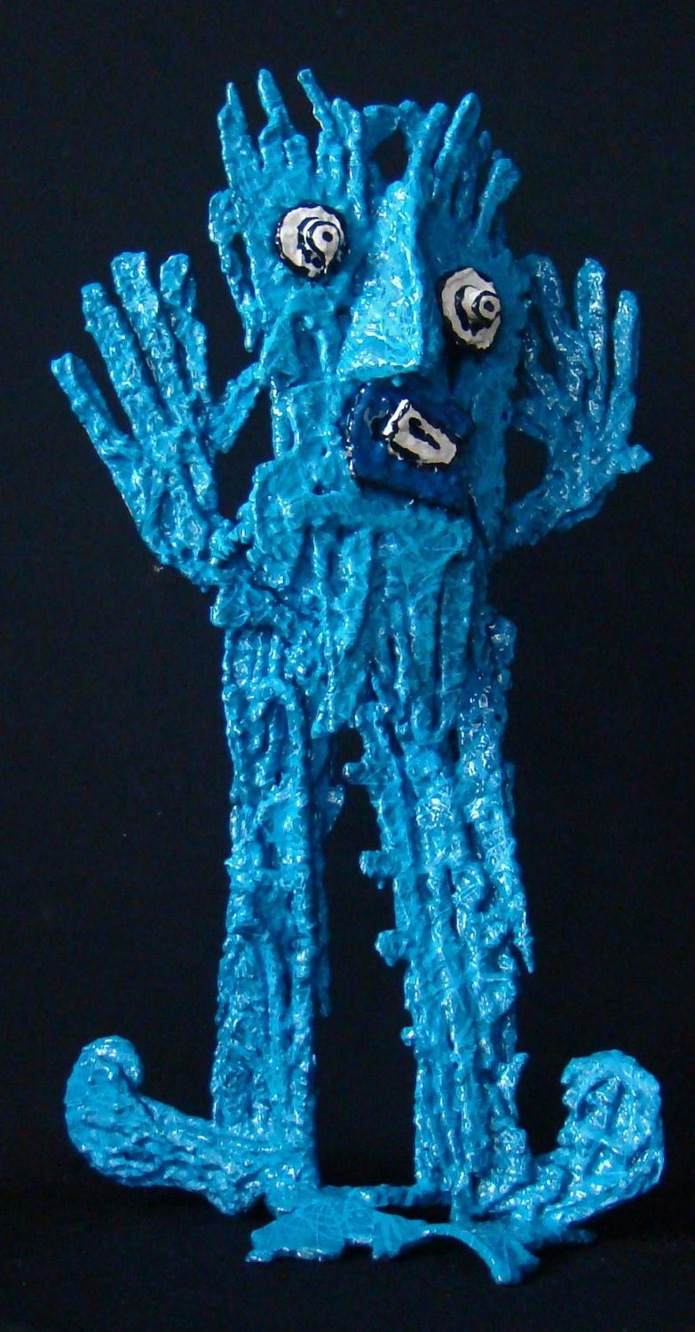 Sculpture de MICHADU a pour titre  Ce n'est pas moi style graphique dim : MICHADUprix:950