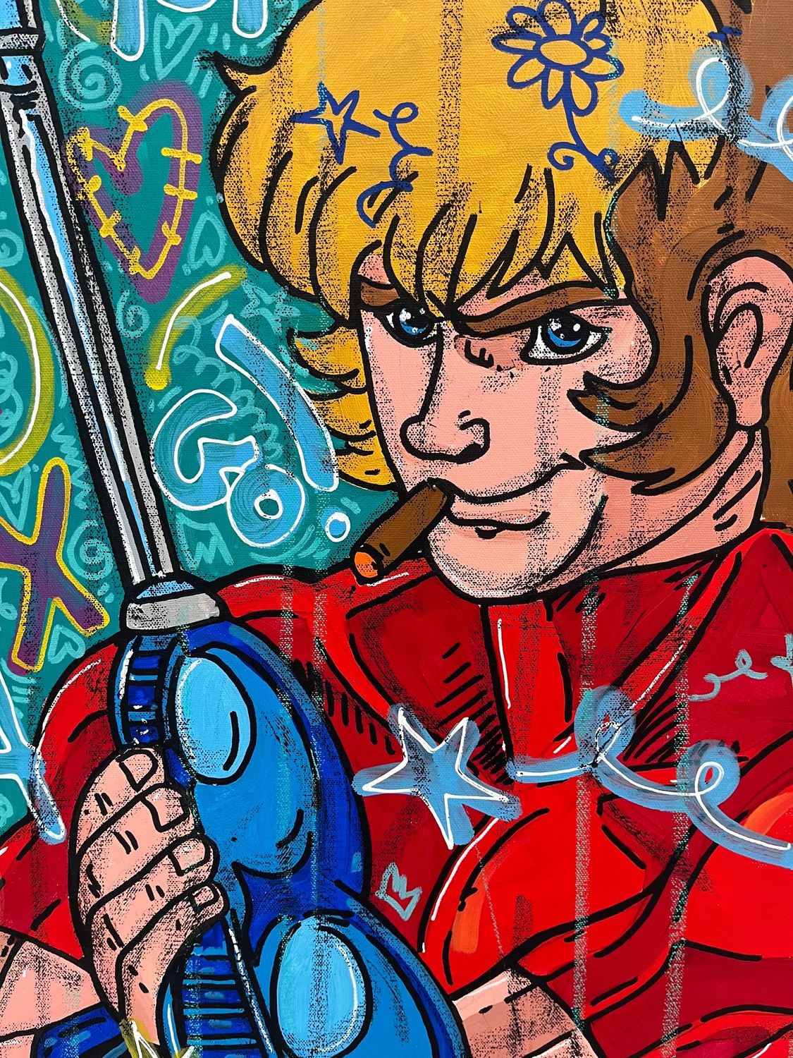 Tableau de RICO SAB a pour titre  Cobra style street pop art, street art dim : RICO SABprix:600