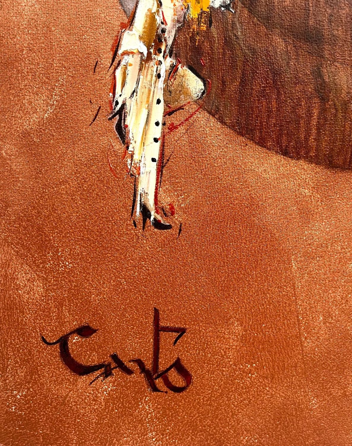 Tableau de Geneviève Canto a pour titre  Déboutonnez-moi style figuratif dim : Geneviève Cantoprix:2600