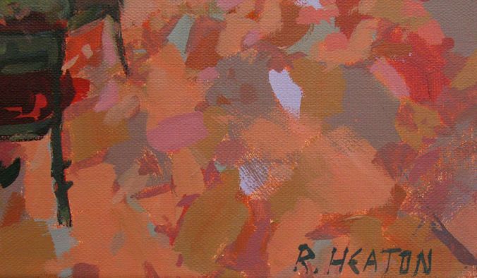 Tableau de HEATON RUDYARD a pour titre  Den Haag Café style figuratif dim : HEATON RUDYARDprix:900