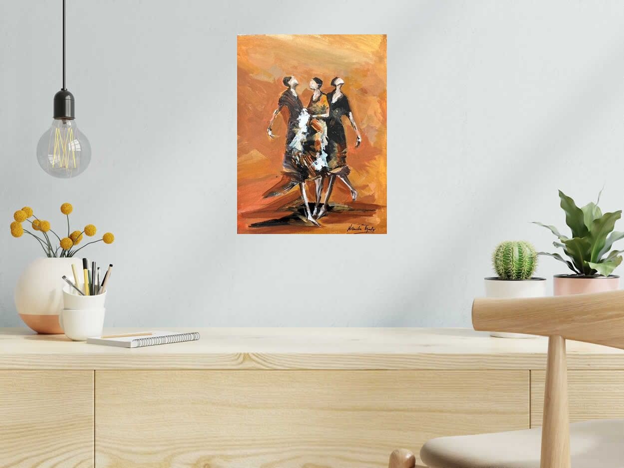 Dessin Femmes 19 de ARANCHA TEJEDOR dans un intérieur – 30 × 40 cm