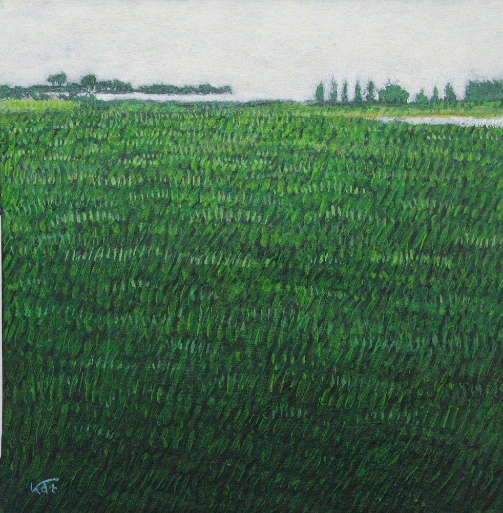 Dessin figuratif petit format Sans titre 30 – KATSUKO KUROYA – 15 × 15 cm