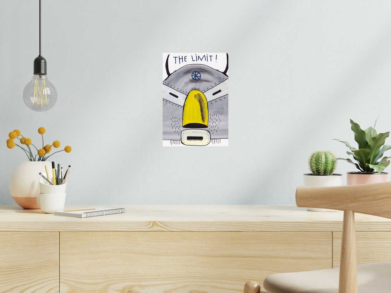 Dessin SKY IS THE LIMIT de TAREK dans un intérieur – 30 × 21 cm