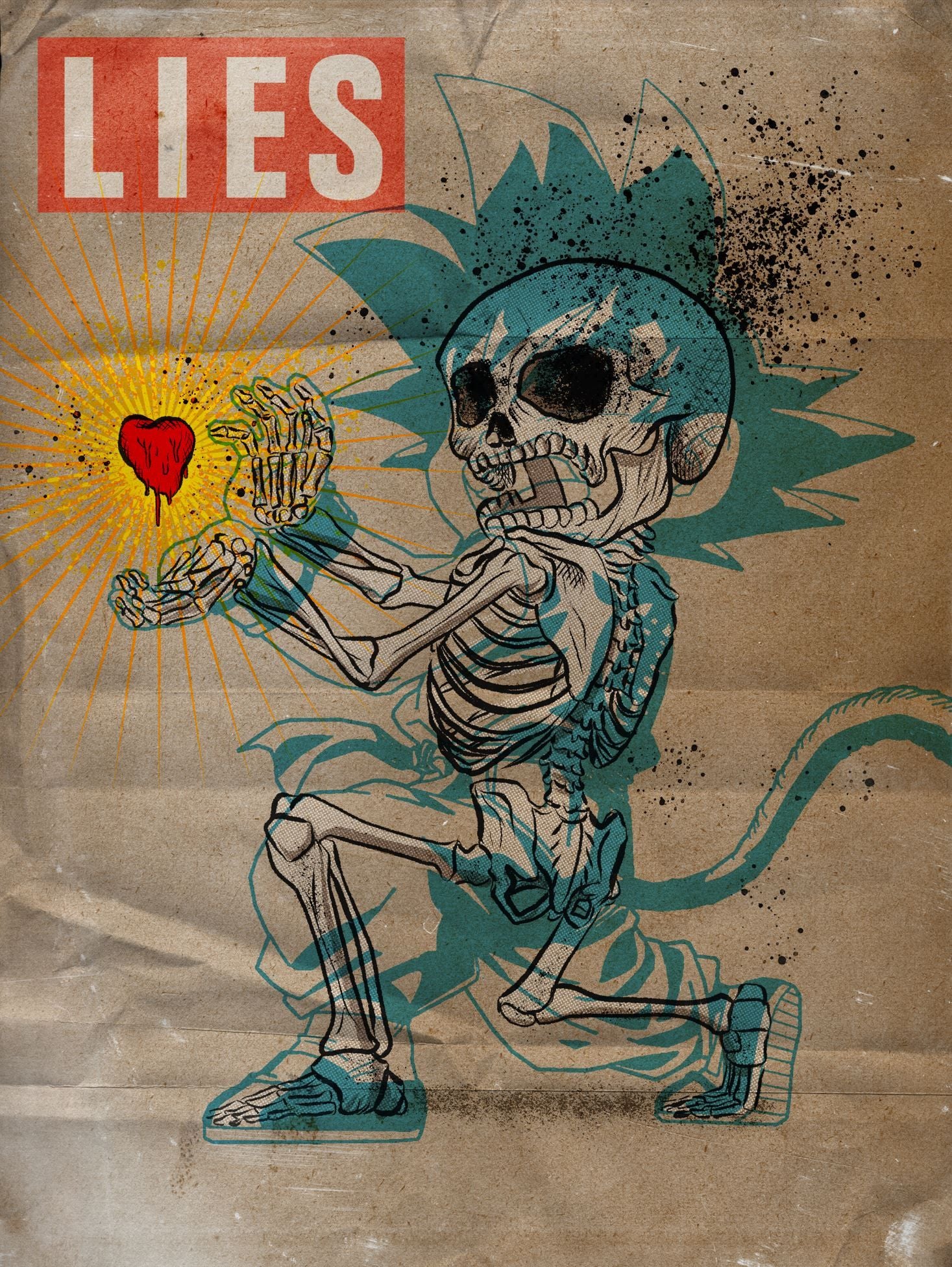 Editions d'art de Carlos Olmo a pour titre  Lies-San Goku style figuratif dim : Carlos Olmoprix:60