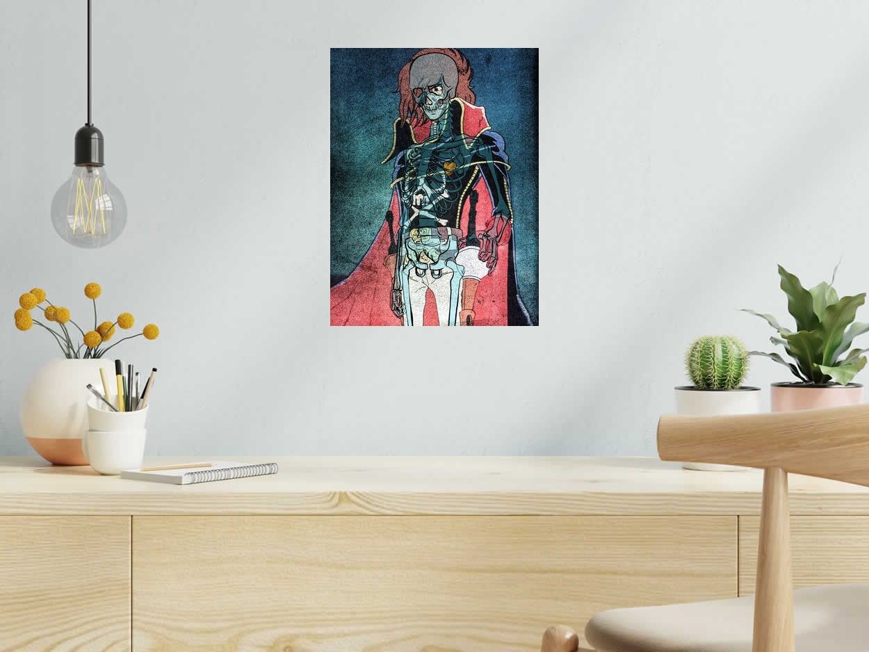 Estampe Albator de Carlos Olmo dans un intérieur – 30 × 40 cm
