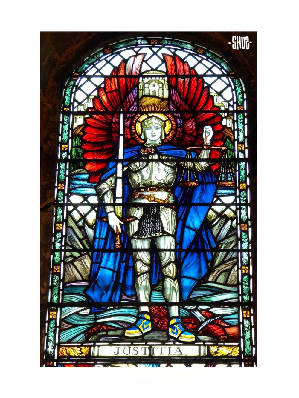 Estampe figuratif petit format Justice & Jordan – SHUZ – 30 × 40 cm