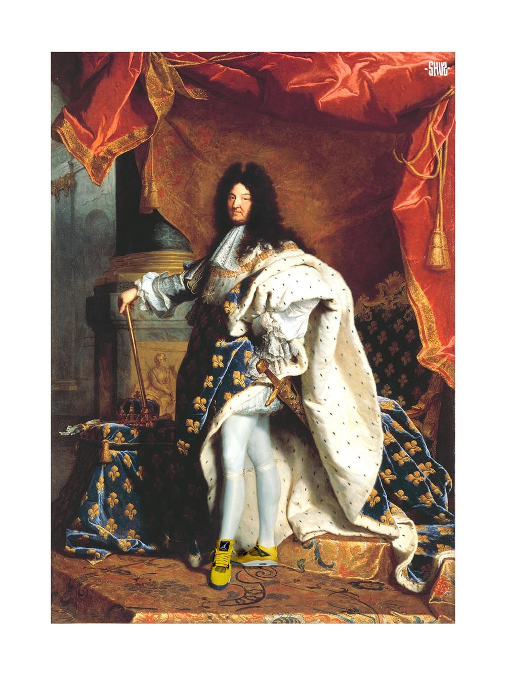 Estampe figuratif petit format Majesty – SHUZ – 30 × 40 cm