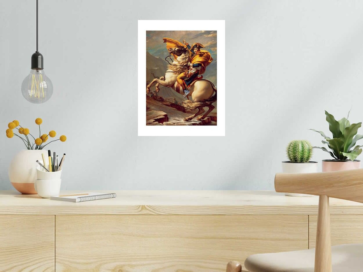 Estampe Nike Empire de SHUZ dans un intérieur – 30 × 40 cm