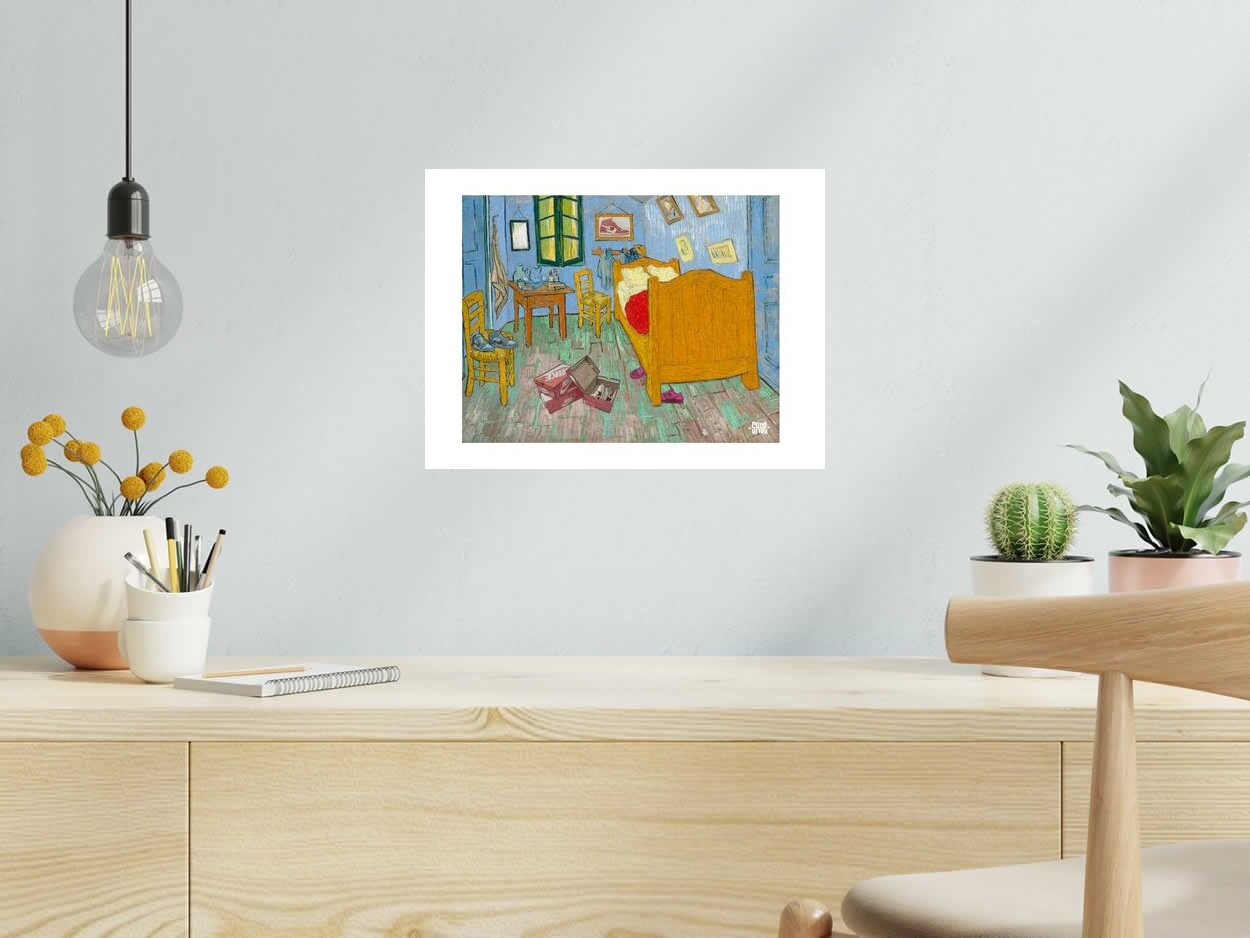 Estampe Range ta chambre de SHUZ dans un intérieur – 40 × 30 cm