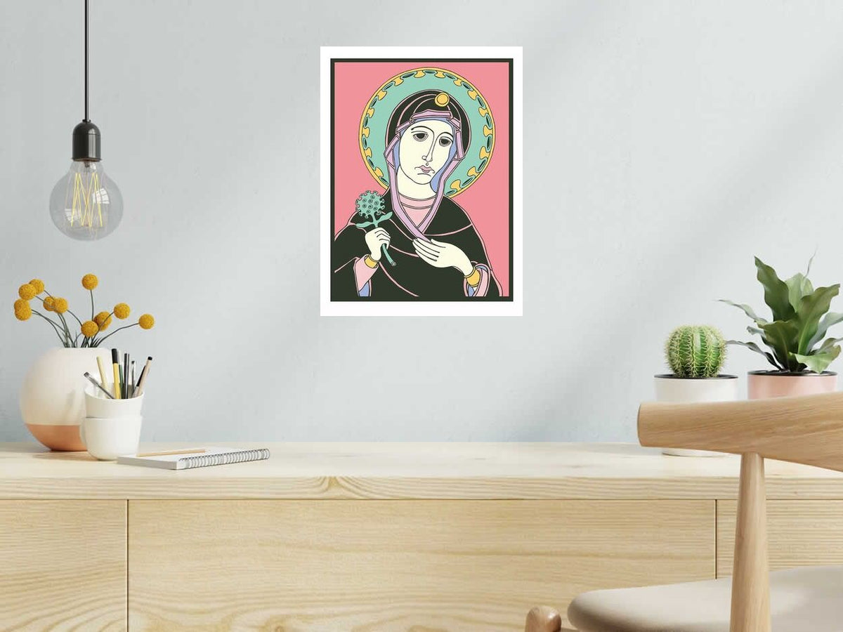 Estampe Icone de Mark Temlett dans un intérieur – 30 × 40 cm