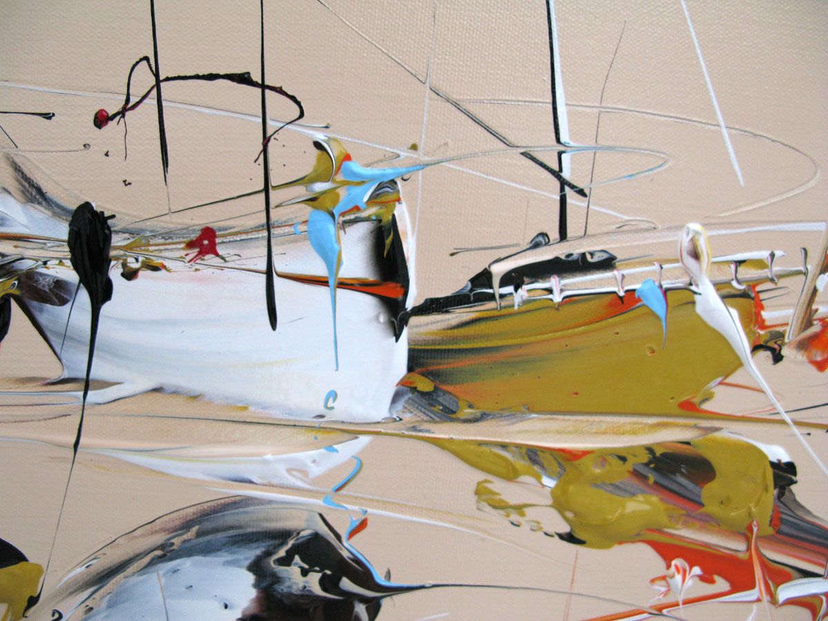 Tableau de F. BOUTET a pour titre  MARINE ABSTRAITE 2023-15 style abstrait dim : F. BOUTETprix:400