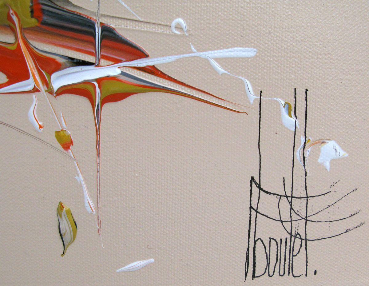 Tableau de F. BOUTET a pour titre  MARINE ABSTRAITE 2023-15 style abstrait dim : F. BOUTETprix:400